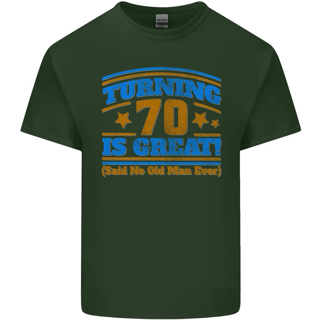 70th Birthday Turning 70 Is Great Year Old Unisexs Light Cotton TShirt