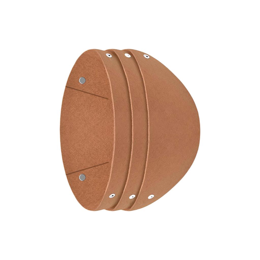 Pack Of 3 Felt Hanging Basket Liners Coconut Fiber Replacement Bird Proof Round Planters Inserts For Flowers Herbs Vines