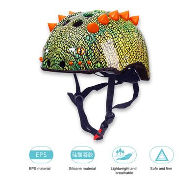 Skateboard  Helmet High Hardness Breathable Accessory 3D Dinosaur Model Cycling Bicycle for Toddler