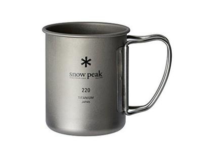 Snow Peak titanium Single Mug 220 Capacity 220ml MG-14 Folding handle Japan