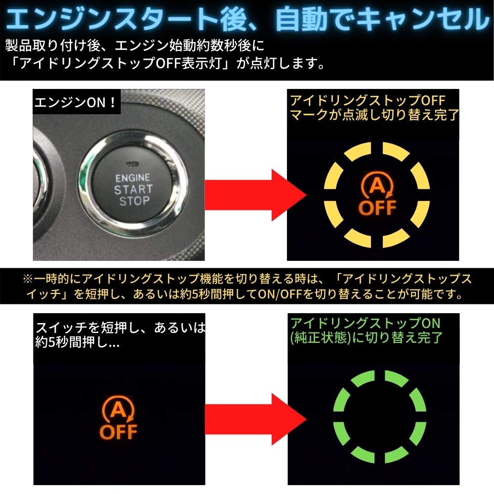 Toyota 30 Series Alphard Vellfire Idling Stop Canceller, Early and Late Gasoline Vehicles, Coupler