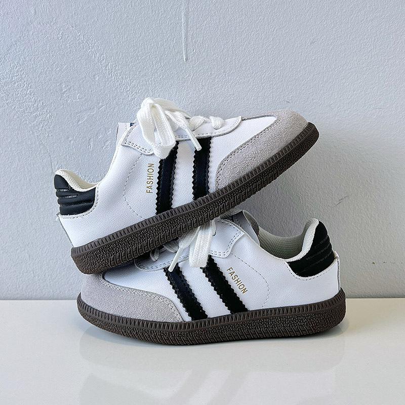 Spring new classmate children's shoes girls genuine leather German training white shoes boys lightweight non-slip casual shoes
