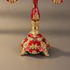Five-Arm Candelabra Elegant Zinc Alloy Candlestick with Four Feet