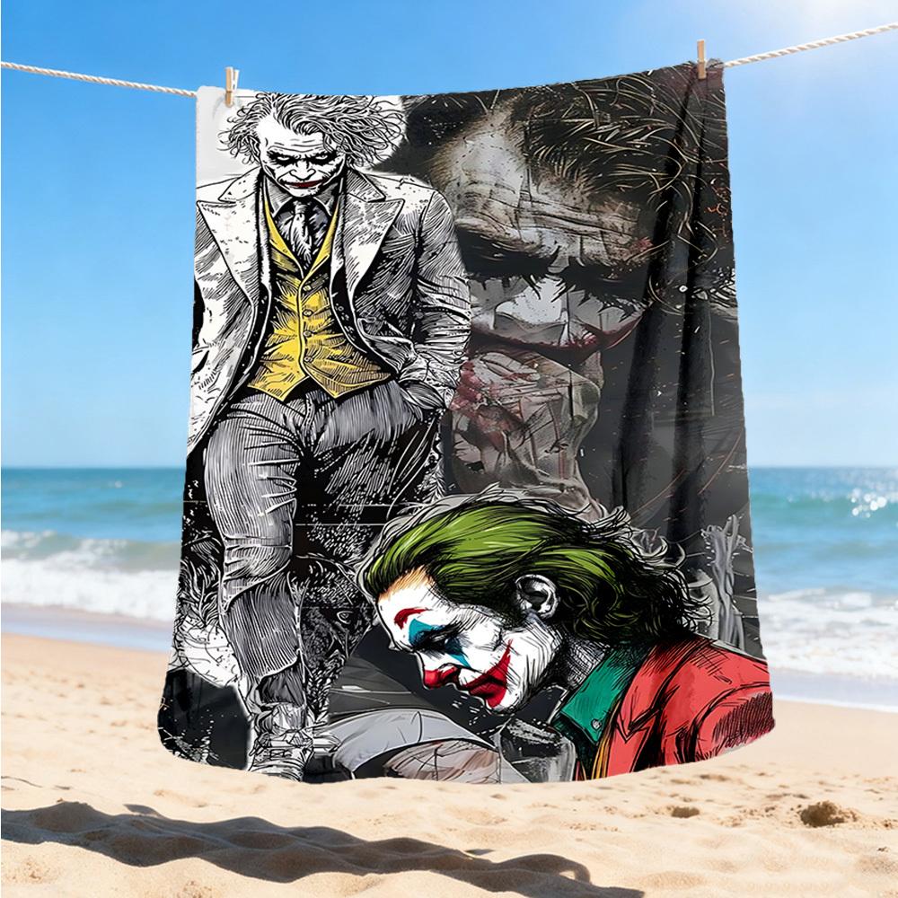 1pc Joker Outdoor Flannel Throw Blanket Soft, Lightweight & Warm for Sofa, Office