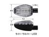 POSH FAITH Motorcycle LED Turn Signal Kit Black Lens Lightweight LED Turn Signal Grom/MSX125 Body/Clear 059452-06