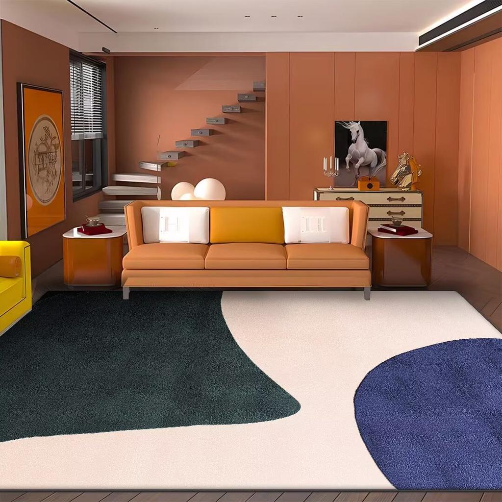 Large Area Decoration Rugs for Living Room Modern Abstract Washable Bedroom Carpet Gaming Room Non-slip Tatami Soft Floor Mat