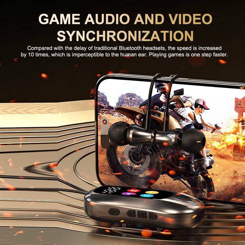 Portable Lavalier Headphones Bluetooth Earbuds Surround Sound Headsets Noise Reduction Earphones Handsfree In Hd Mic