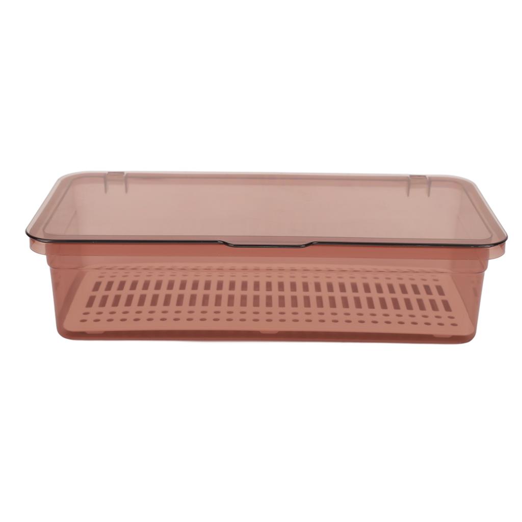Organizzatore Portaoggetti Cosmetici Visibile Trasparente Portatile Coperchio Antipolvere Materiale PC Portaoggetti per Trucco B