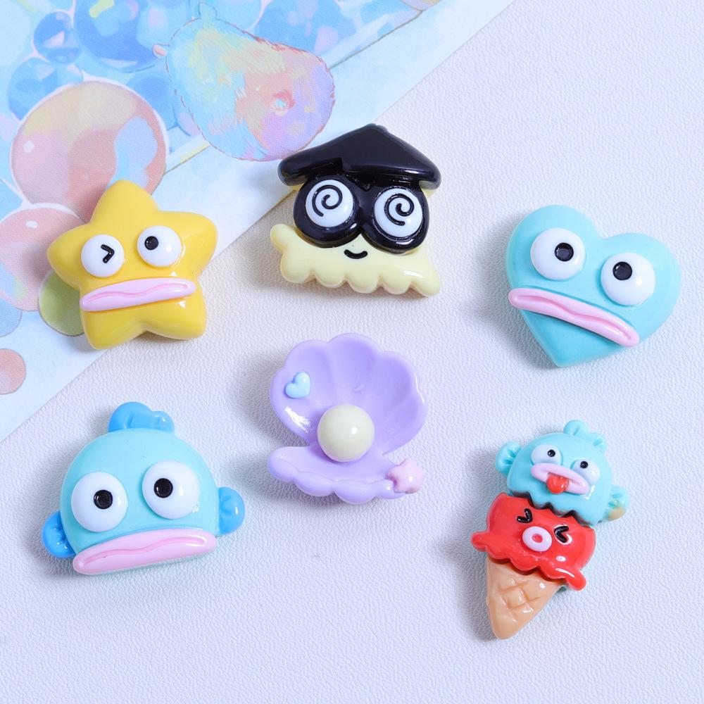 Handmade Cartoon Big Mouth Fish Shoe Charms for Crocs