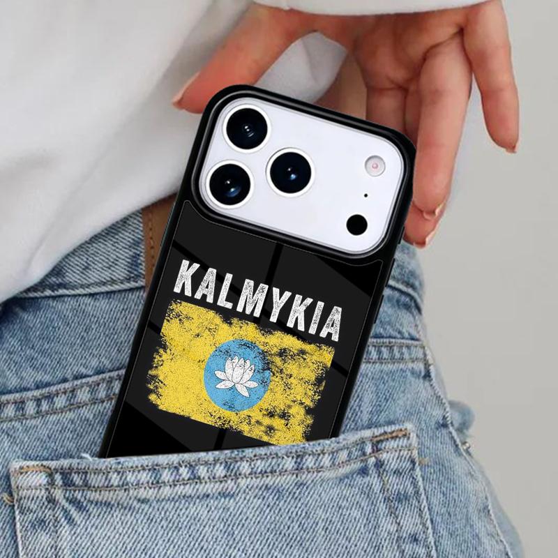 

Kalmykia Flag Phone Case for iPhone 16e 15 14 13 12 17 Pro Max Plus Air 17pro Cover Coque iPhone 15 Pro