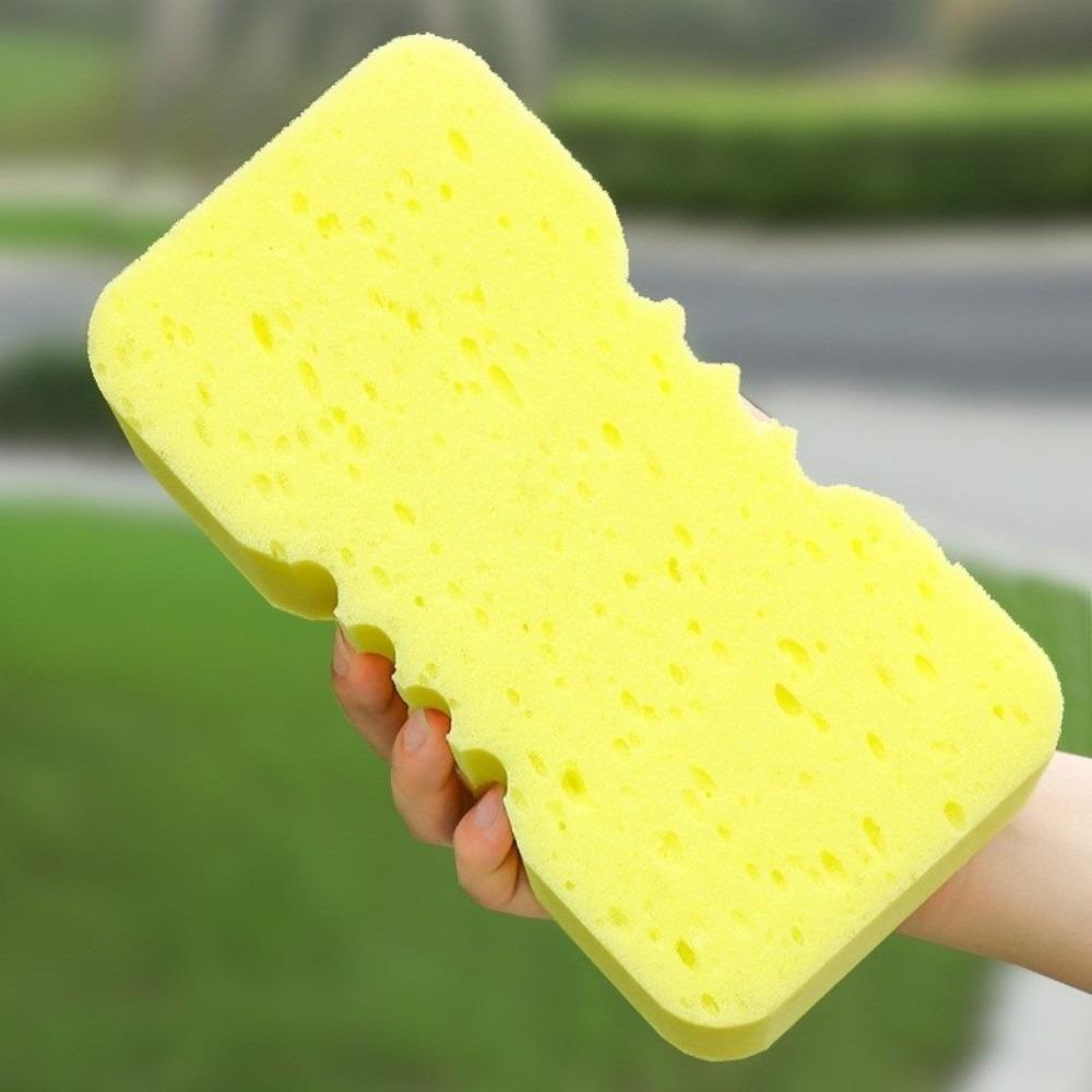 2pcs Scratch-Free Car Wash Sponge High Density Wax Polishing Sponge Cleaning Sponge Block Tyre