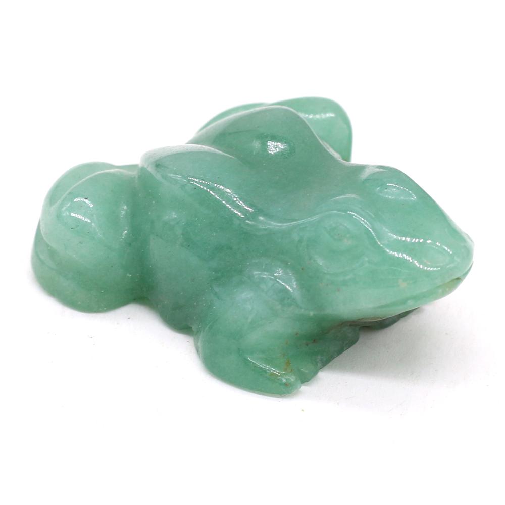 1Pc, Money Frog Figurine, Natural Crystal Stone Ornamental Decorations Jewelry for Good Luck & to Manifest Wealth 30×38mm