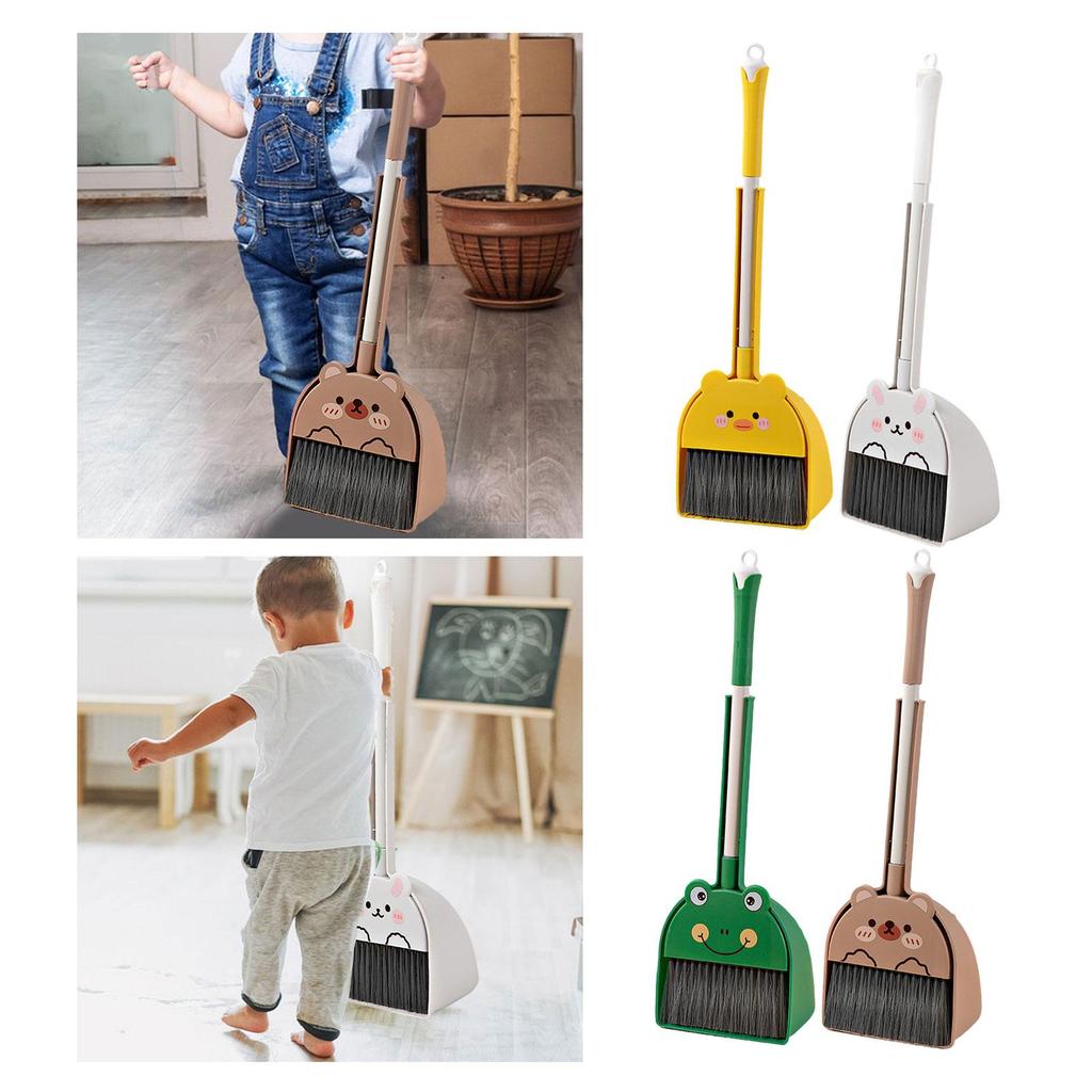 Broom Helper Kids Cleaning Set Mini Dustpan Playhouse Housekeeping Realistic Toy
