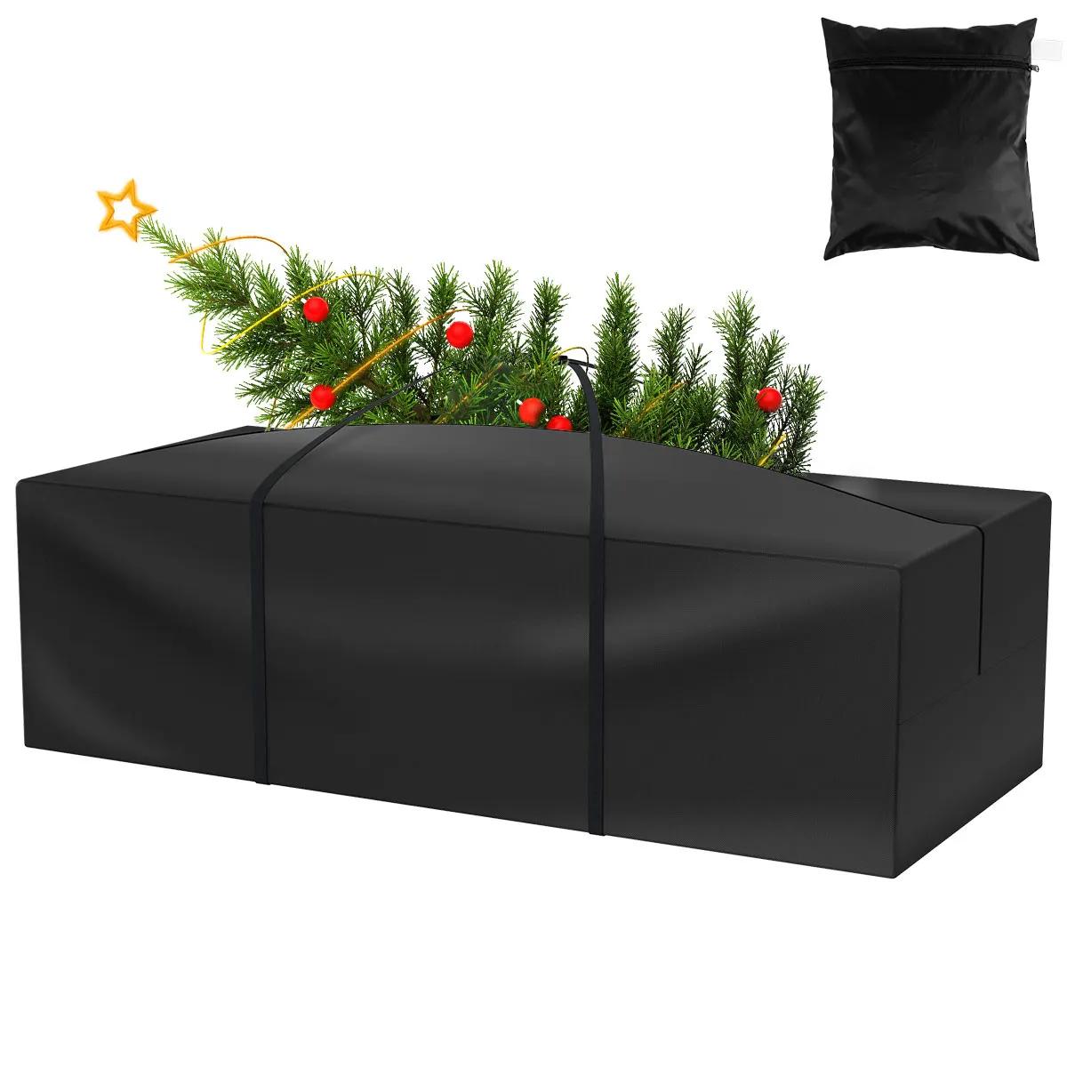 

Большая вместительная сумка для хранения рождественской елки, рождественского украшения, садовой мебели, защитный чехол, водонепроницаемая подушка, пылезащитная сумка 173x76x51CM чёрный