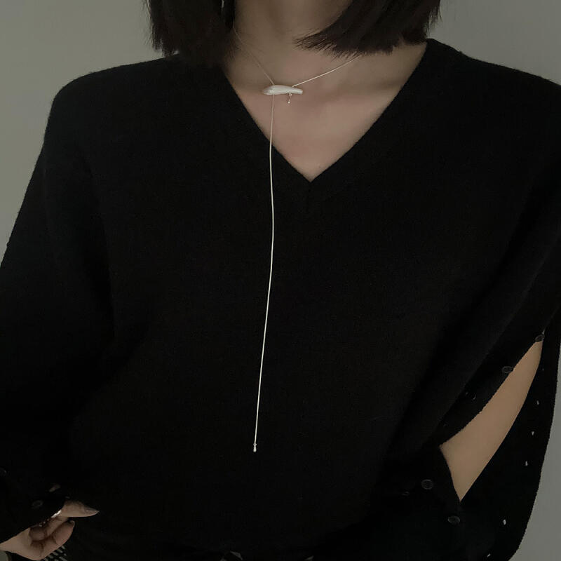 [925silver] Nars string necklace