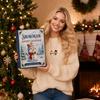 Snowman Christmas Advent Calendar with Acrylic 2D Snowman Hanging Ornaments
