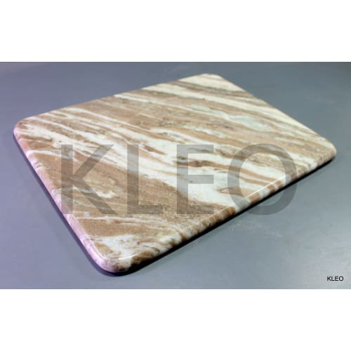 KLEO Chopping Board - Handcrafted Rectangular White Marble 23cm X 46cm - Cheese Platter, Kitchen Utensil, Wine Serveware, Birthday, Anniversary, Corpo