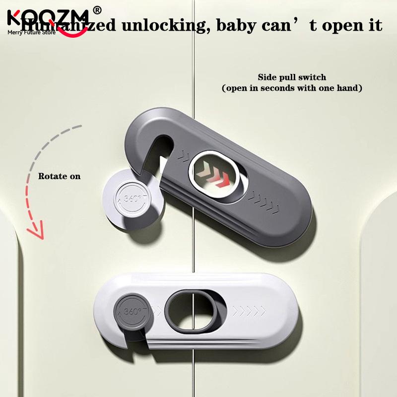 1pc Multi-Function Drawer Locks for Kids Security Protection Baby Anti-Pinch Hand Cabinet Door Buckle Home Refrigerator Lock