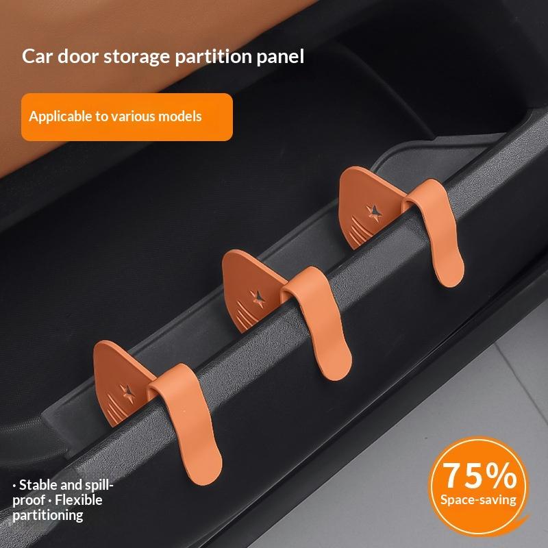 1/2 Pezzi Partizione Universale per Storage Lato Portiera Auto Pannello Partitore Scanalatura Portiera Auto Organizzatore Gestione Storage Auto Componenti Auto