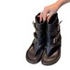 Cowhide version leather toe cool boots women's platform flip-flops women's shoes summer wear fashion retro sandals women's models