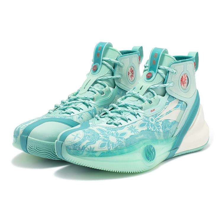 New 361° AG3 Pro Basketball Shoes Men High Top Light Cyan/Glaze Celadon Green 572311116-2