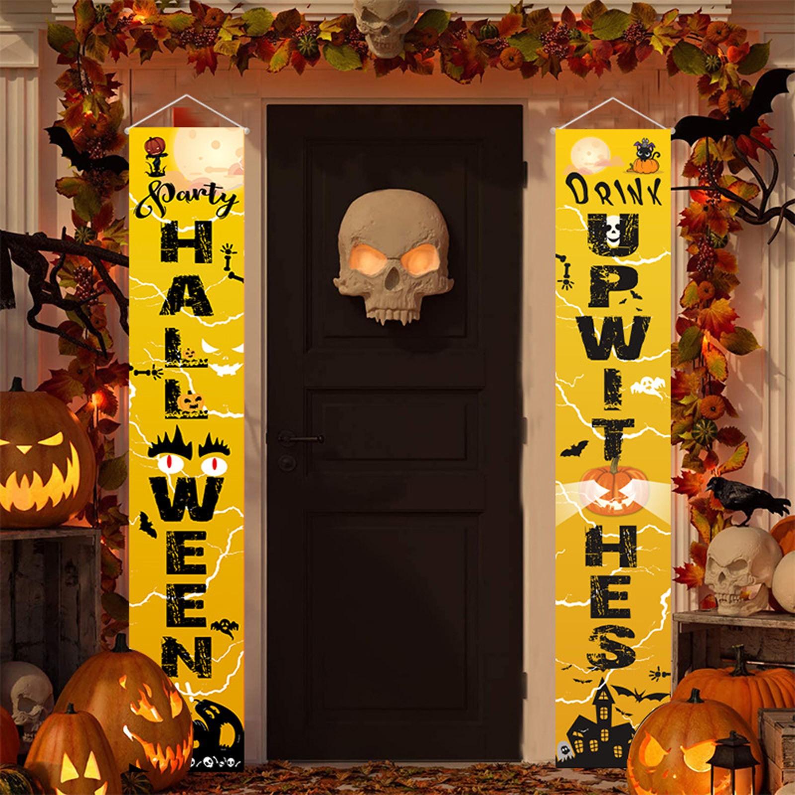 

Halloween Couplet Decoration Trick Witch Porch Decoration Horror Sign