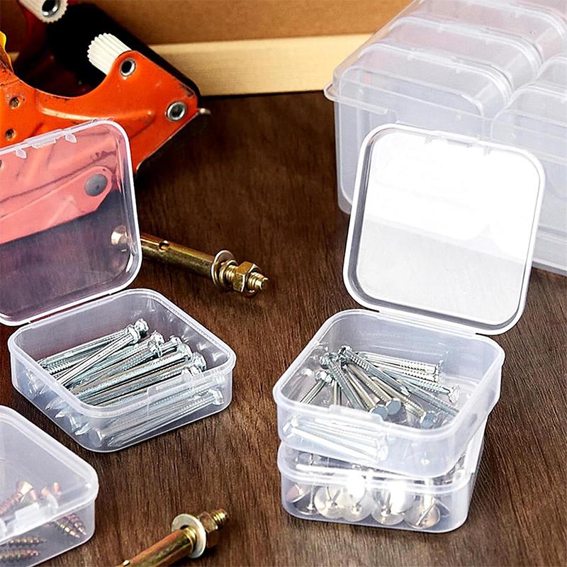 Pp Aufbewahrungsbox Mini Transparenter Kunststoffbehälter Quadratisch Rechteckig Verpackungsbox Für Schmuck Perlen Kleine Gegenstände