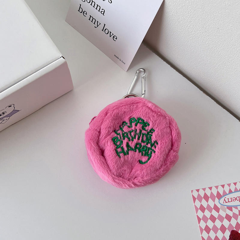 Plush Storage Bag Mini Headphone Bag For Girls Makeup Bag Student Purse For Women