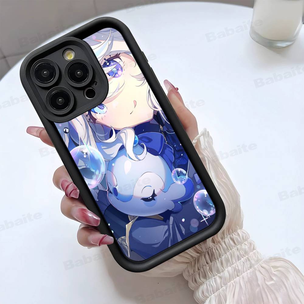 Genshin Impact Furina For iPhone 17 15 13 12 11 14 Pro Max X XR XS 16 Plus Shockproof Candy Back Cover