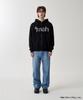 Mahagrid Mah Cut Off Applique Zip-Up Hoodie Black(Mg2Fsmm492A)