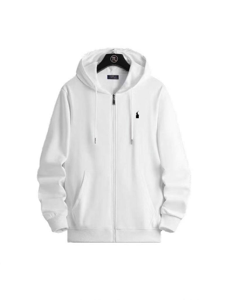 Men's Embroidered Horse Cardigan Hoodie - Spring/Autumn Jacket