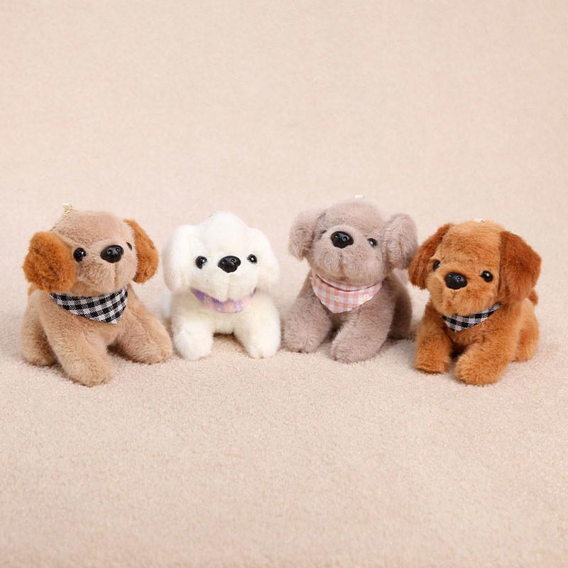 Plush Dog Keychain With Scarf For Kids And Teens Gift