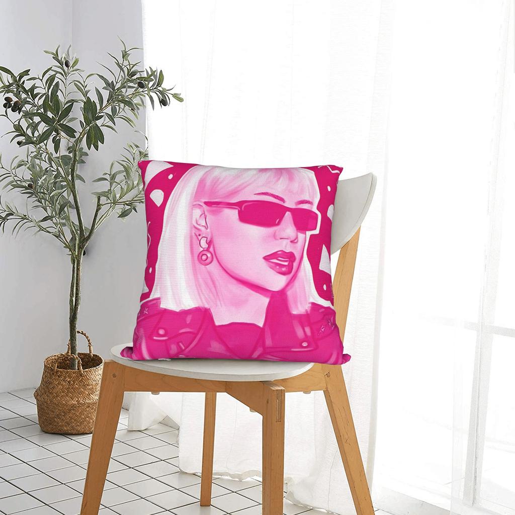 New Singer Slayyyter Merch Pillow Cover Custom Cushion Cover Vintage Pillow Case For Couch Sofa Bedroom