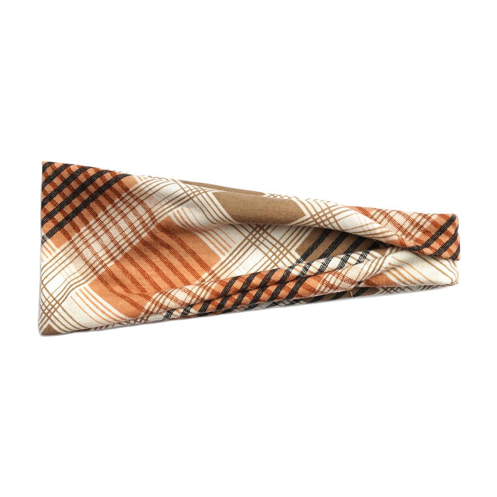 Dámská sportovní jógová pot absorbující čelenka - Široký okraj, Tištěný design, Vlasový doplněk