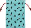 Kyosuke Made In Japan Drawstring Bag for Goshuincho Stamp 18 X Yumeji Black Cat Blue (Temple Book), Cotton, 26.5cm, Pouch/Case, Design,