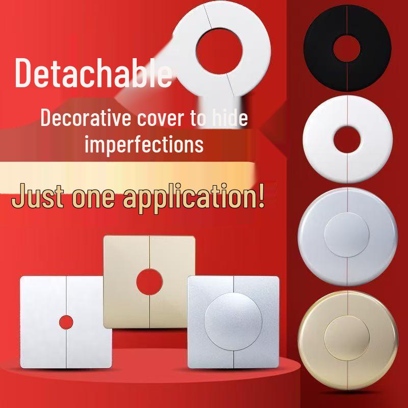 Self-Adhesive Decorative Wall Hole Cover for Faucets and Air Conditioners