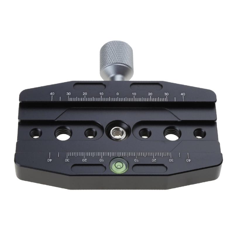 Camera Tripod Mount Adapter Aluminum Alloy 3/8 1/4 Screw Hole Quick Release Plate Clamp Base for DSLR Monopod Ballhead