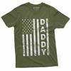 Men's American Flag Daddy T-shirt Father's Day USA Gift Ideas Patriotic Dad Tee