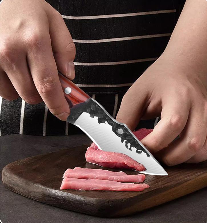 Hand Forged Knife Sharp Household Meat Knife Hand Meat Knife Multi-functional Portable Fruit Knife