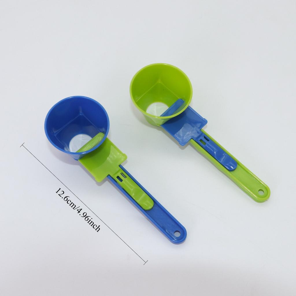 1Pc Creative Protein Powder PP Material Sliding Spoon, Leak-proof Coffee Spoon, Holiday Gift