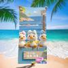Cute Cartoon Character Printed Microfiber Beach Towel Quick Dry Soft Bath Towel For Kids Swimming