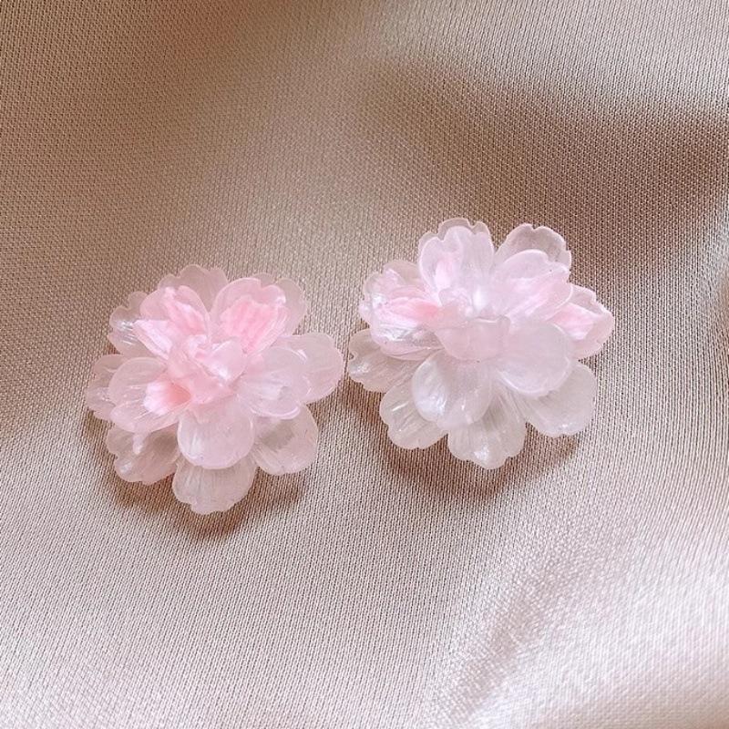 2024 Elegante Schlichte Blumenohrringe - Leichter Luxus-Mode