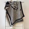 Fashion geometric high-end imitation cashmere scarf women's autumn and winter thickened warm double-sided windproof and cold-resistant scarf shawl