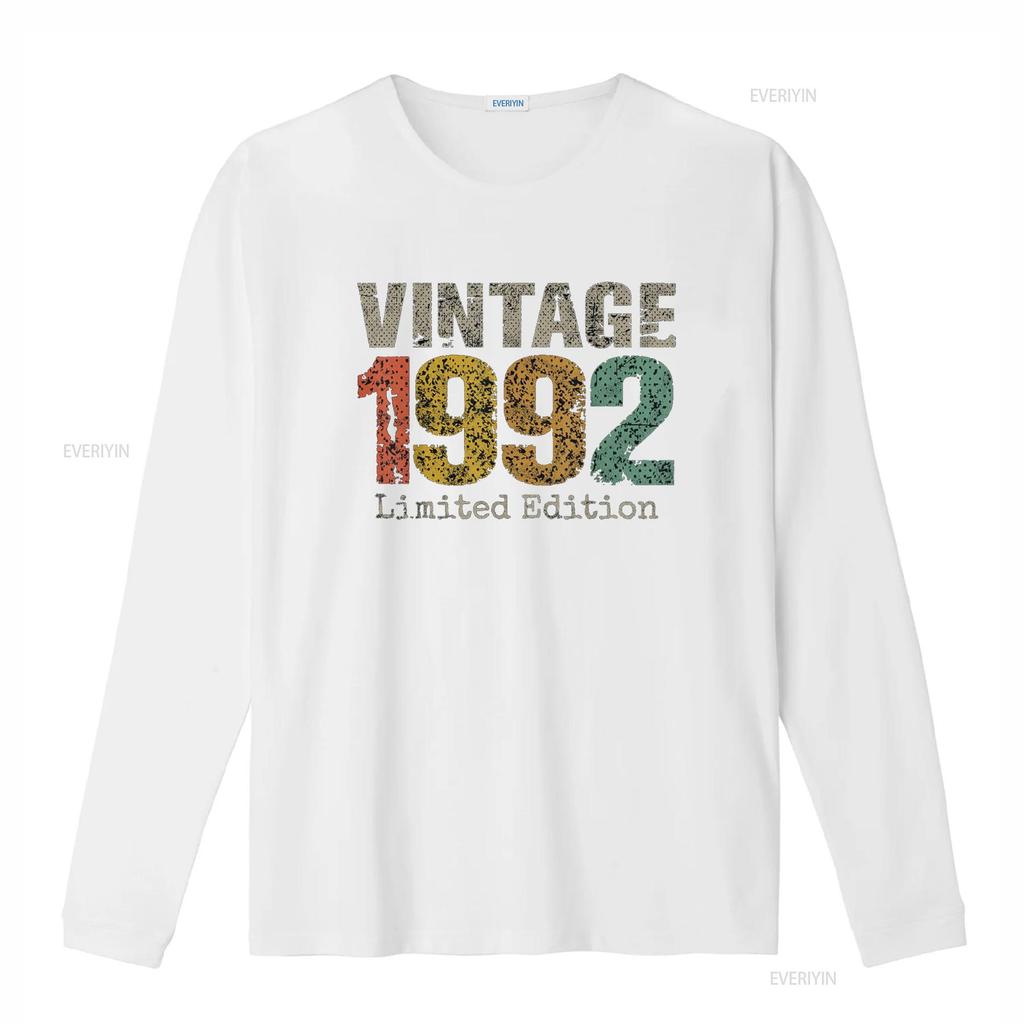 32 Year Old S Vintage 1992 Limited Edition 32nd Birthday T Shirt Vintage Washed Designer Clothes Casual Comfortable Unisex