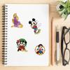 Princess Mickey  Pooh Series Stickers 99Pcs Soft Character Prints Suit For Diy Crafts Notebook Decor Tablet Embellishments