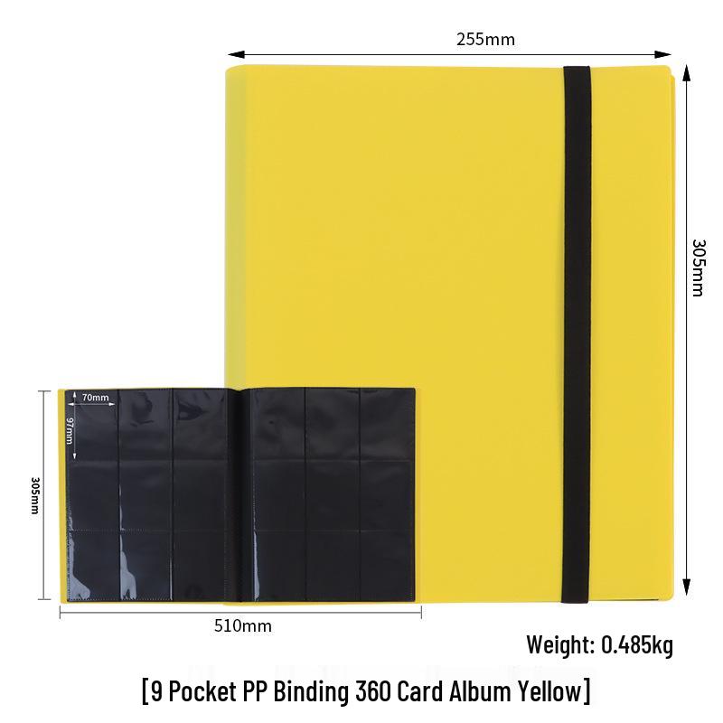 9-Grid Large Capacity 360 Card Slots Album for Game and Ultraman Cards