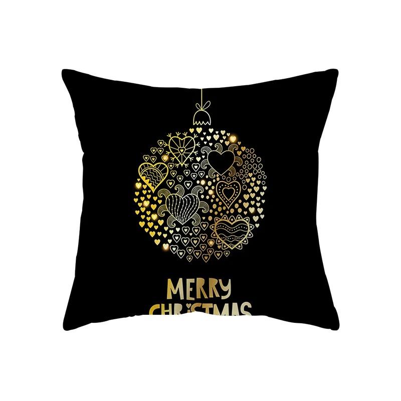 

Наволочки с рождественской тематикой Аксессуары для автомобиля Офис Санта-Клаус Гостиная Диван Домашние наволочки 40x40cm