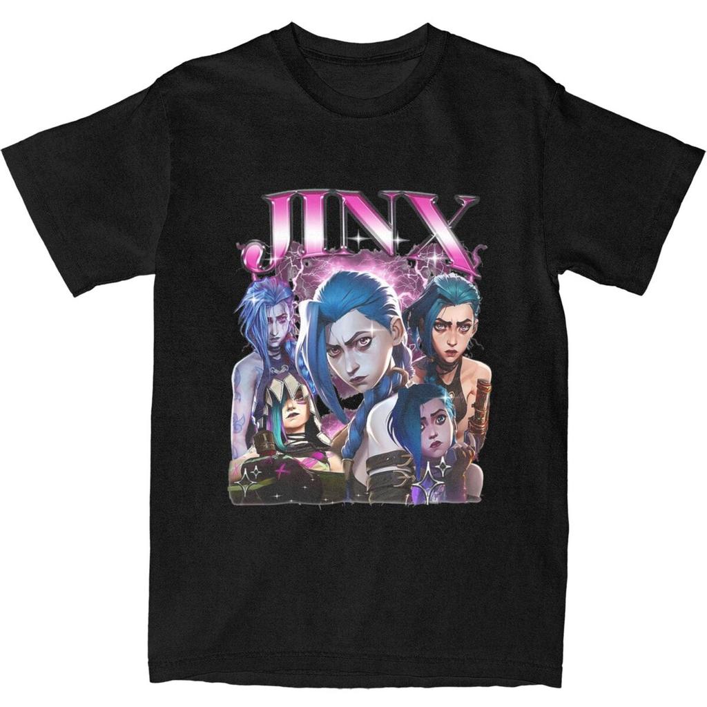 Vintage Jayce And Viktor Arcane Bootleg Tee Shirt for Men Women Gift T Shirts 100% Cotton Clothes