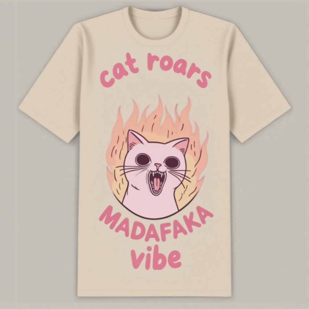 

Emerging New Street Style Short-sleeved Art Breathable Daily Style Cotton Men s T-shirt Couple Tide Brand Trend Printing Tops S