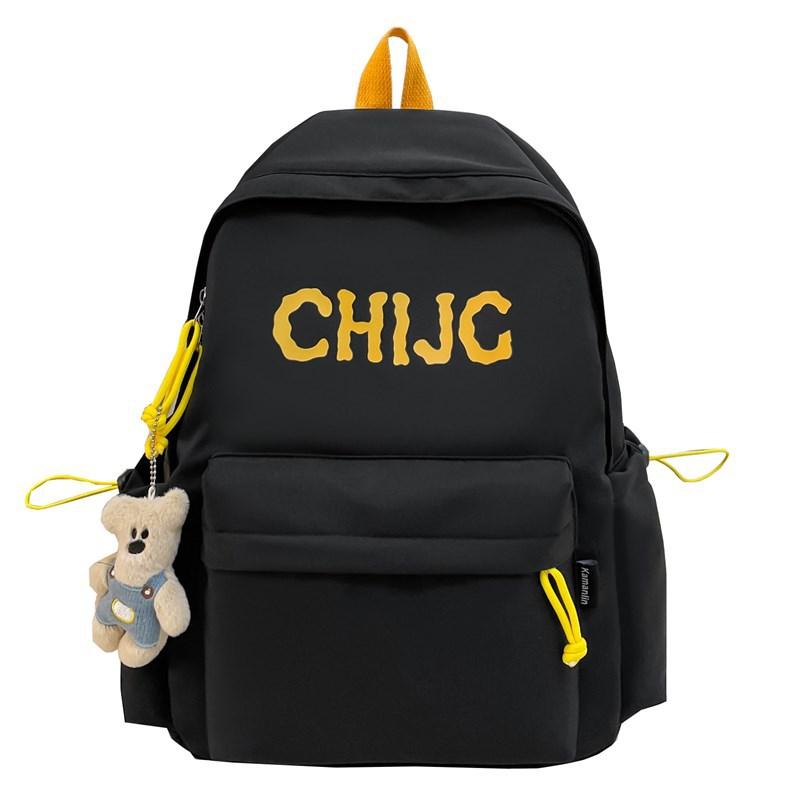 Schoolbag1011 Summer New Student Schoolbag Retro Trend Alphabet Backpack Go Out To Play Large Capacity Backpack Wholesale